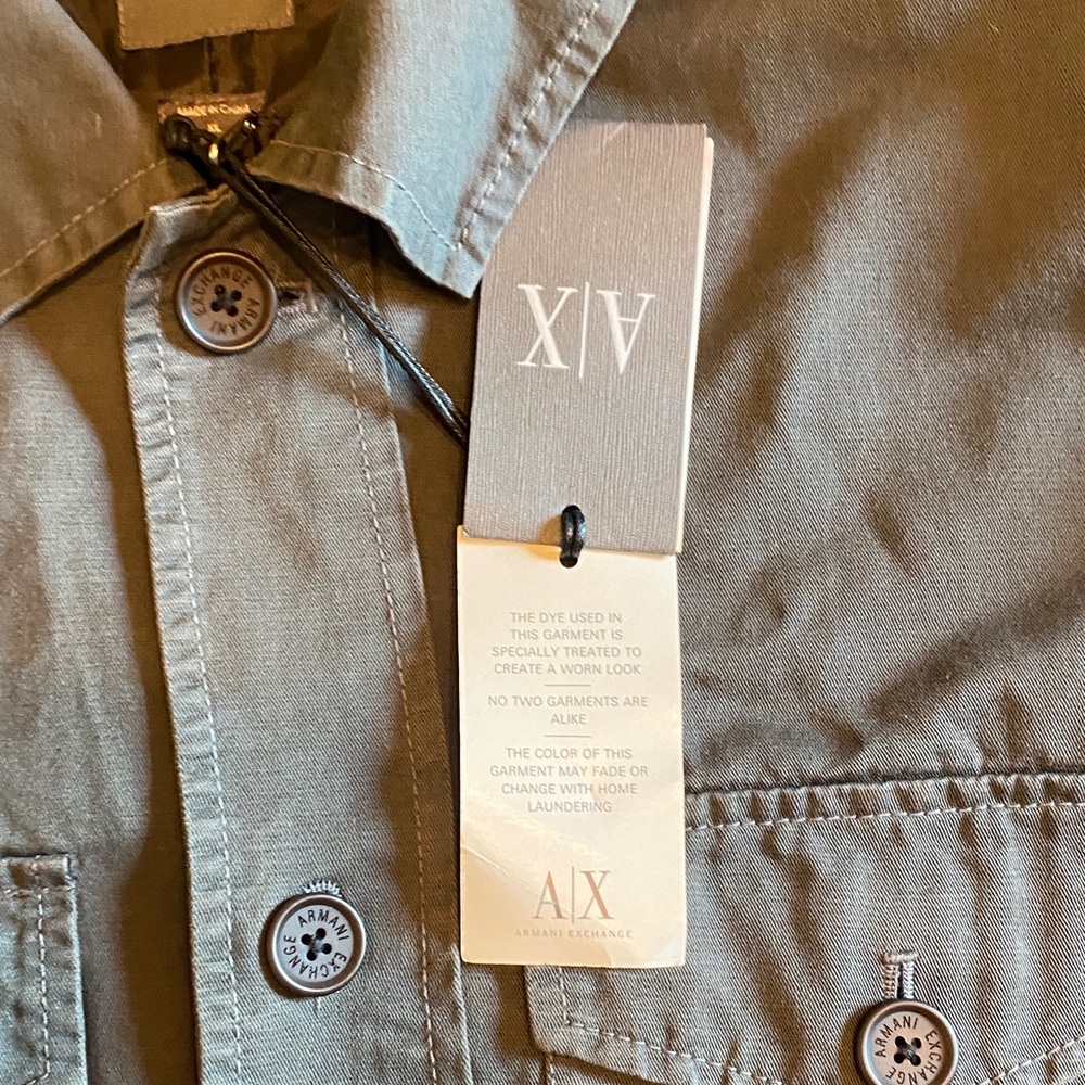 Armani Exchange Grey Military Jacket - Picture 6 of 9